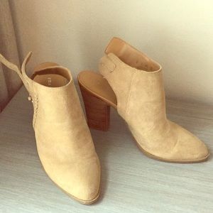 Franco Sarto slip on bootie heels